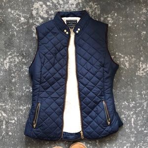 Blue down vest